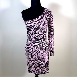 Pastel purple zebra dress